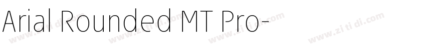 Arial Rounded MT Pro字体转换